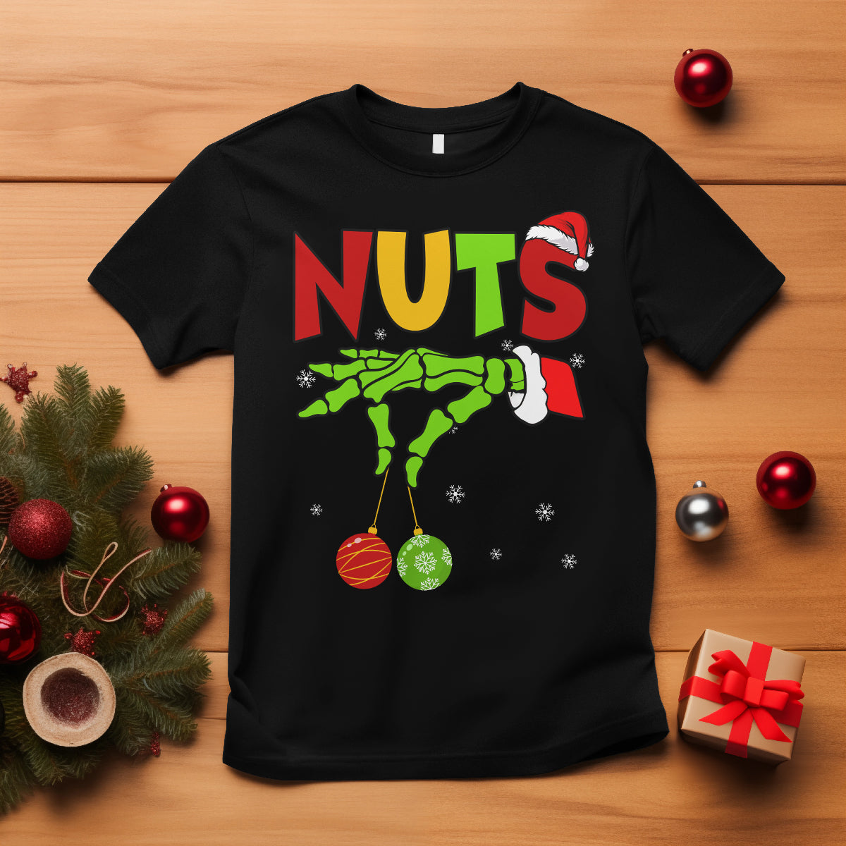 Christmas Couples T Shirt Chestnuts Xmas Matching Family Funny Nuts Skeleton - Wonder Print Shop
