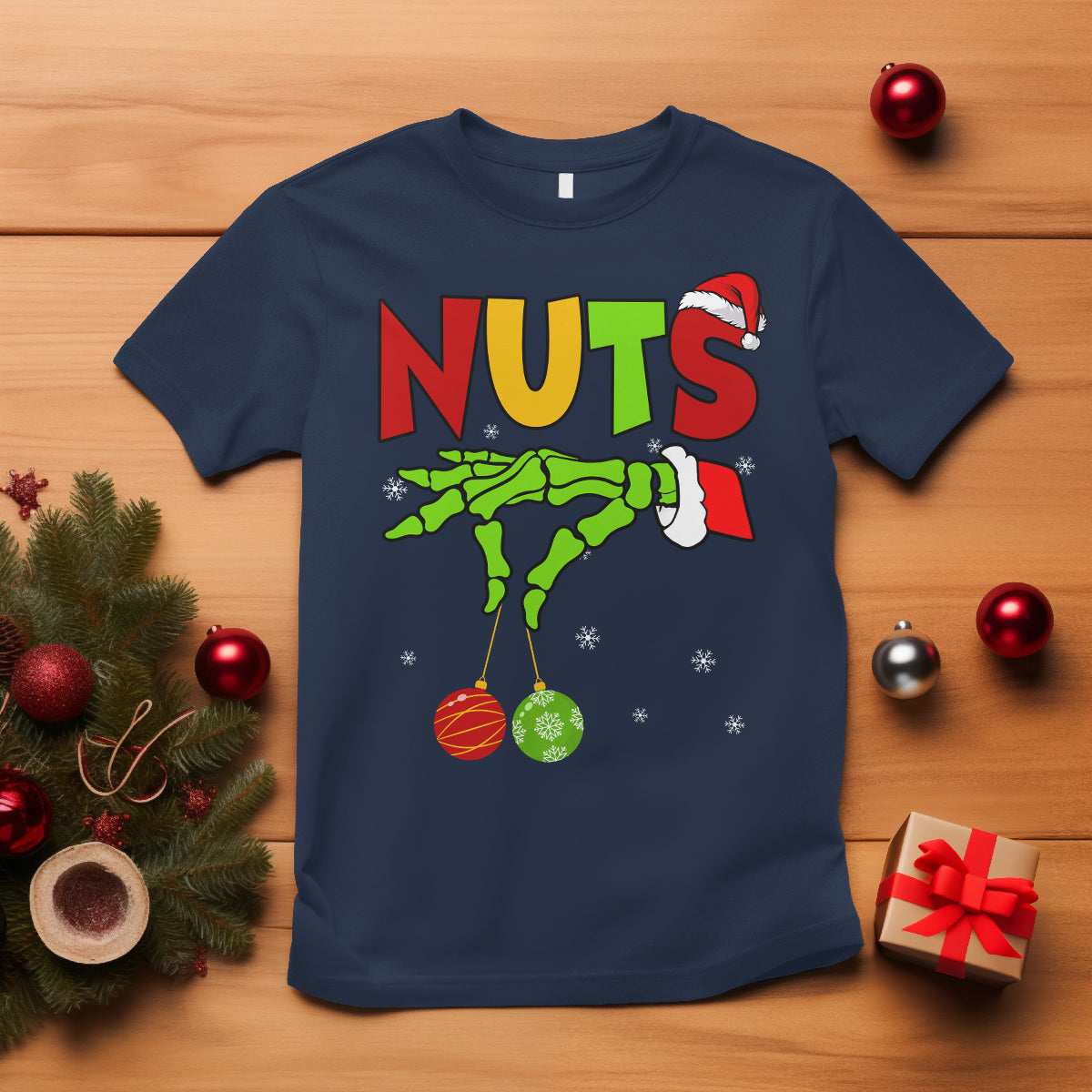 Christmas Couples T Shirt Chestnuts Xmas Matching Family Funny Nuts Skeleton - Wonder Print Shop