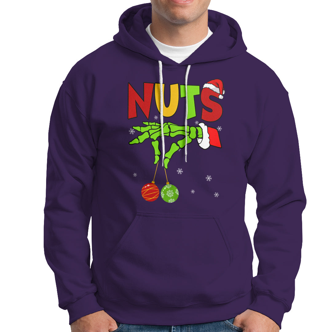 Christmas Couples Hoodie Chestnuts Xmas Matching Family Funny Nuts Skeleton - Wonder Print Shop