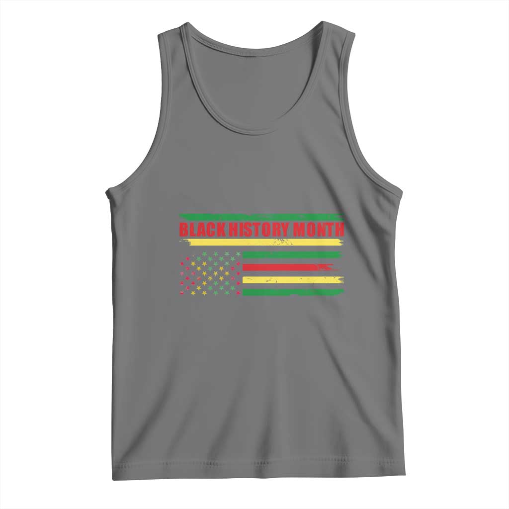 Black History Month Tank Top African American Pride US Flag