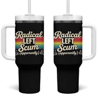 Funny Radical Left Scum Apparently Tumbler With Handle Retro Political Humor - Wonder Print Shop