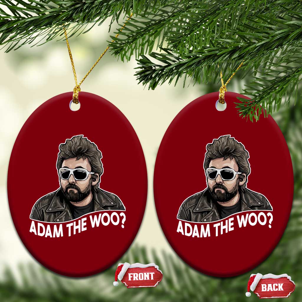 Adam Inspired Graphic Ceramic Ornament The Woo Memorial Tribute - Wonder Print Shop