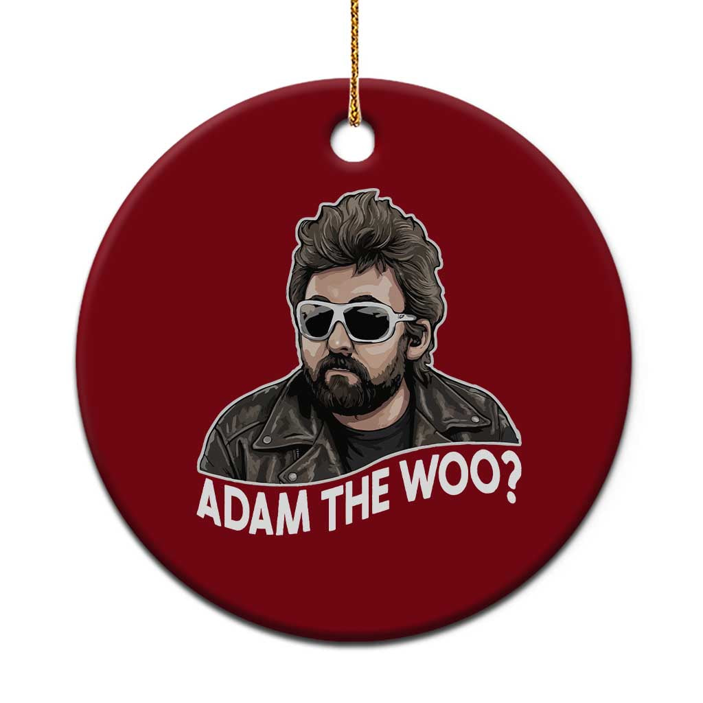 Adam Inspired Graphic Ceramic Ornament The Woo Memorial Tribute - Wonder Print Shop