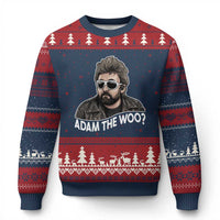 Adam Inspired Graphic Ugly Christmas Sweater The Woo Memorial Tribute - Wonder Print Shop