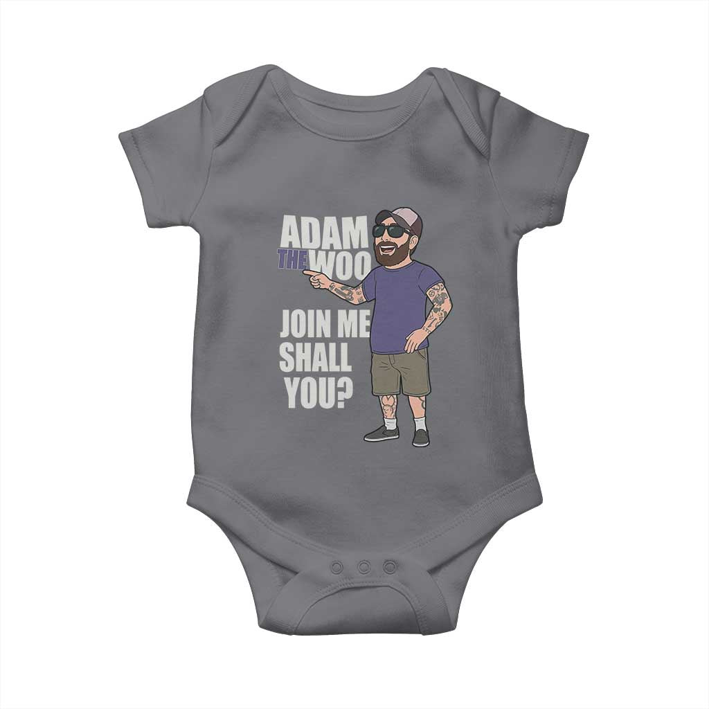 Adam Inspired Graphic Baby Onesie The Woo Memorial Tribute Join Me Shall You - Wonder Print Shop