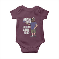 Adam Inspired Graphic Baby Onesie The Woo Memorial Tribute Join Me Shall You - Wonder Print Shop