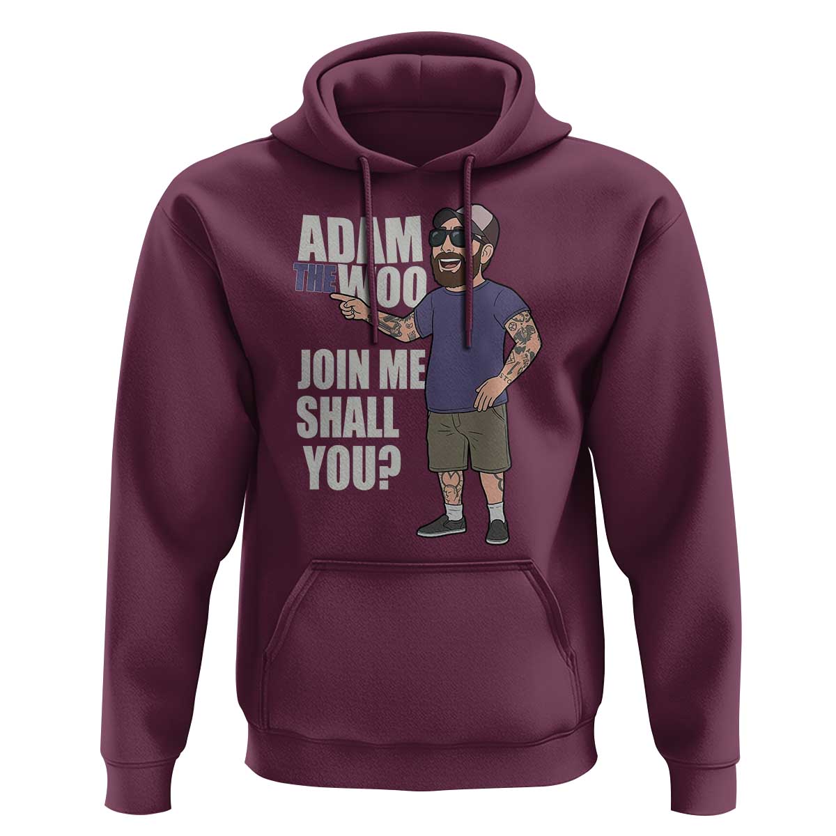 Adam Inspired Graphic Hoodie The Woo Memorial Tribute Join Me Shall You - Wonder Print Shop