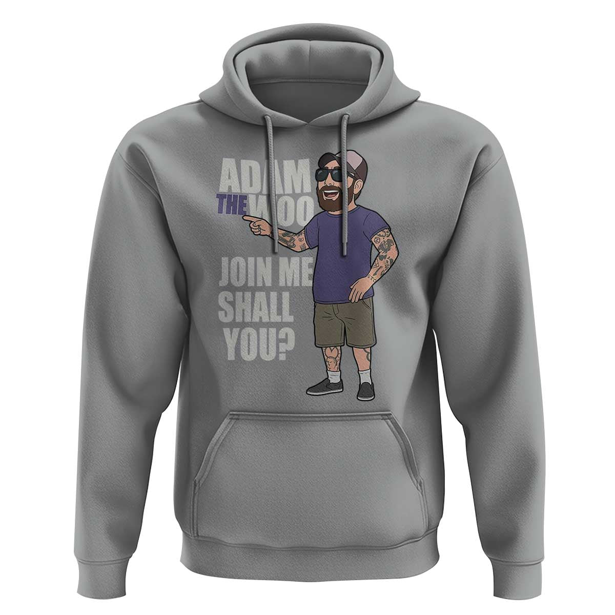 Adam Inspired Graphic Hoodie The Woo Memorial Tribute Join Me Shall You - Wonder Print Shop
