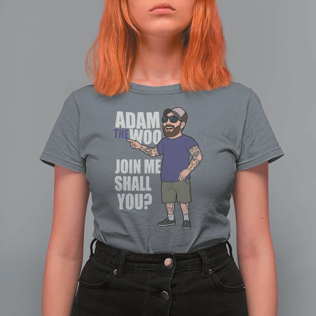 Adam Inspired Graphic T Shirt For Women The Woo Memorial Tribute Join Me Shall You - Wonder Print Shop