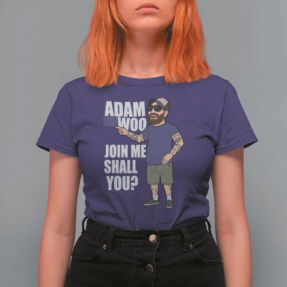 Adam Inspired Graphic T Shirt For Women The Woo Memorial Tribute Join Me Shall You - Wonder Print Shop
