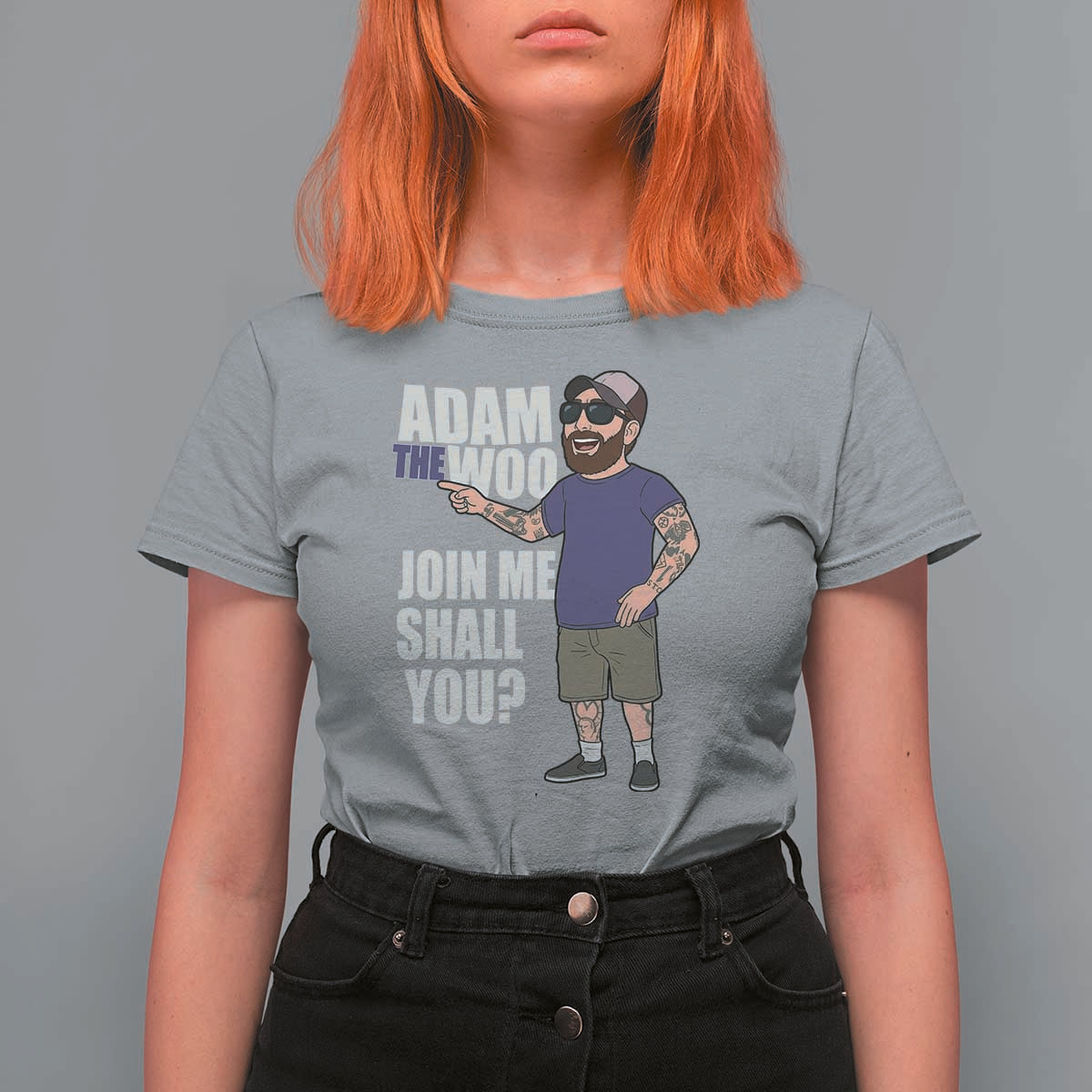 Adam Inspired Graphic T Shirt For Women The Woo Memorial Tribute Join Me Shall You - Wonder Print Shop