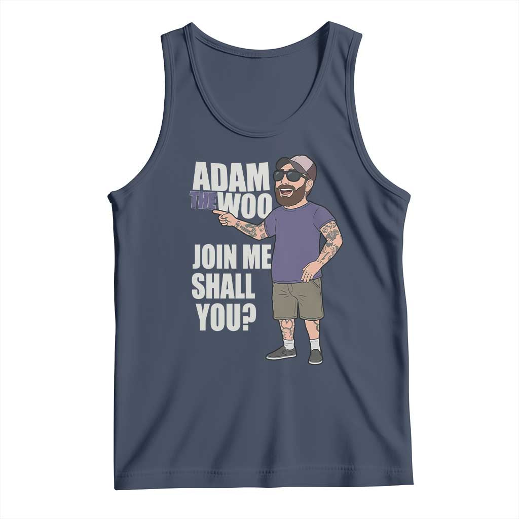 Adam Inspired Graphic Tank Top The Woo Memorial Tribute Join Me Shall You - Wonder Print Shop