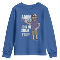 Adam Inspired Graphic Youth Sweatshirt The Woo Memorial Tribute Join Me Shall You - Wonder Print Shop