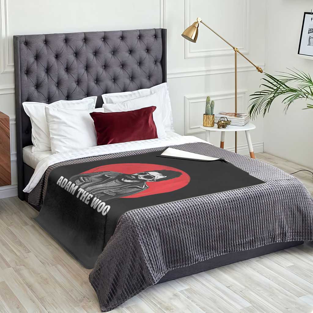 Adam Inspired Graphic Throw Blanket The Woo In Remembrance Memorial Tribute - Wonder Print Shop