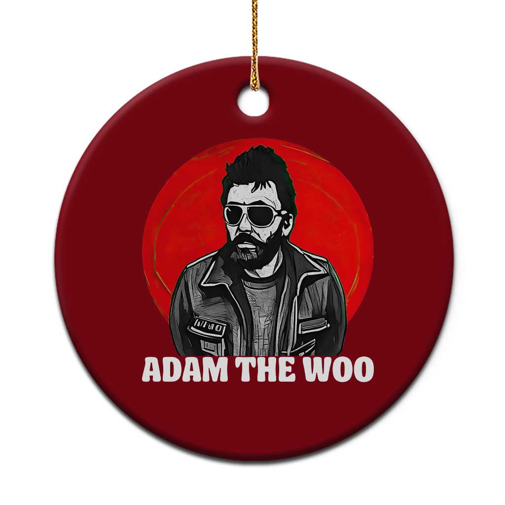 Adam Inspired Graphic Ceramic Ornament The Woo In Remembrance Memorial Tribute - Wonder Print Shop