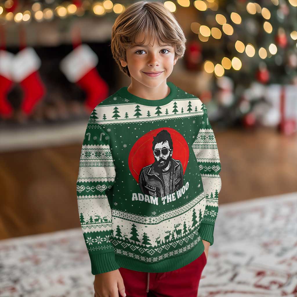 Adam Inspired Graphic Ugly Christmas Sweater The Woo In Remembrance Memorial Tribute - Wonder Print Shop
