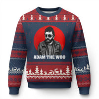 Adam Inspired Graphic Ugly Christmas Sweater The Woo In Remembrance Memorial Tribute - Wonder Print Shop