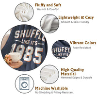 Shuffle Like It’s 1985 Throw Blanket Retro Championship Celebrated - Wonder Print Shop