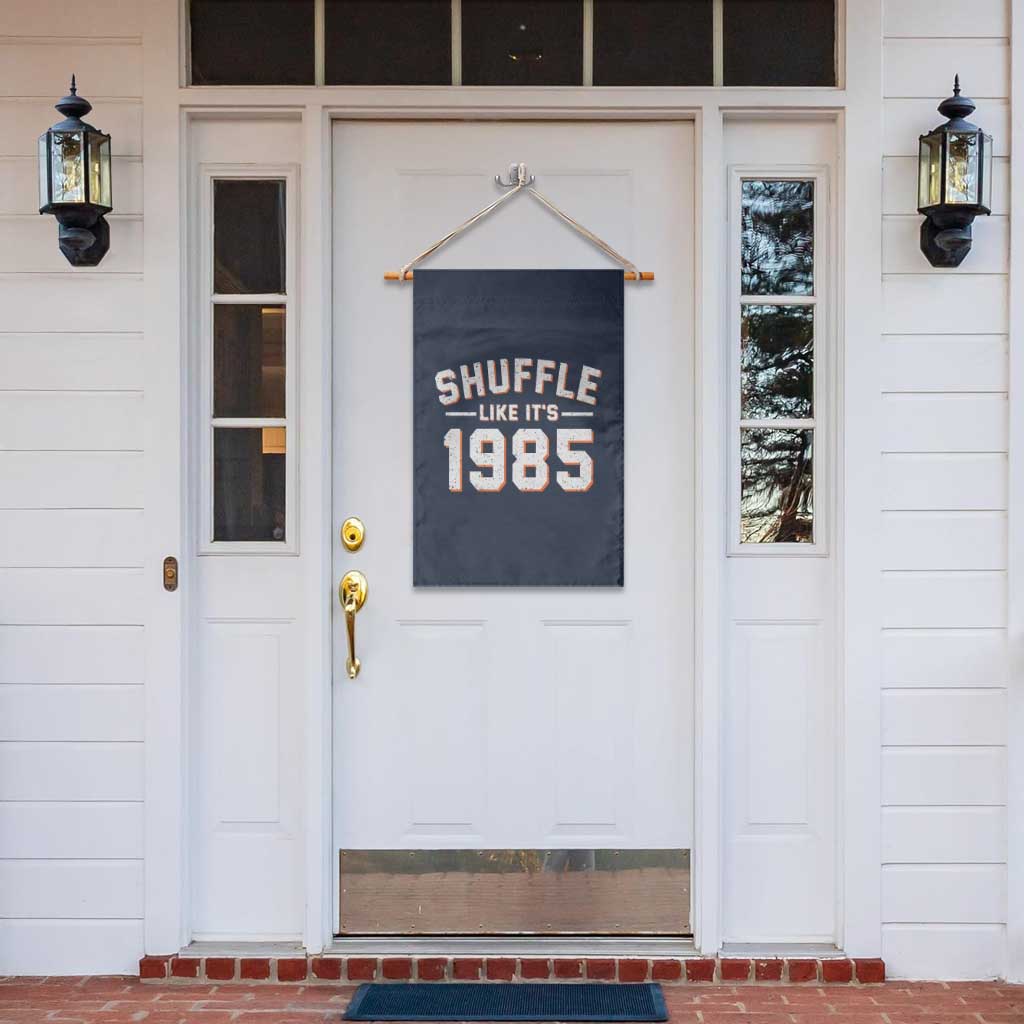 Shuffle Like It’s 1985 Garden Flag Retro Championship Celebrated - Wonder Print Shop