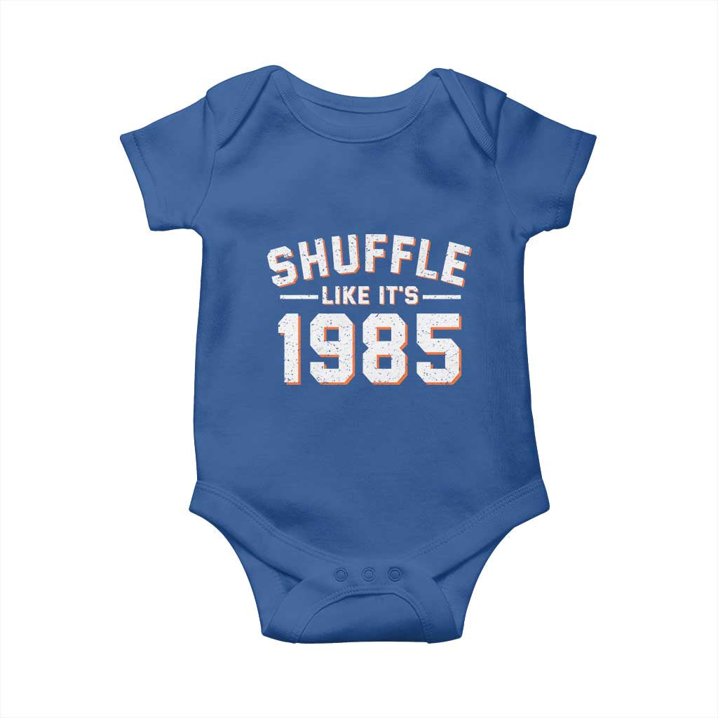 Shuffle Like It’s 1985 Baby Onesie Retro Championship Celebrated - Wonder Print Shop