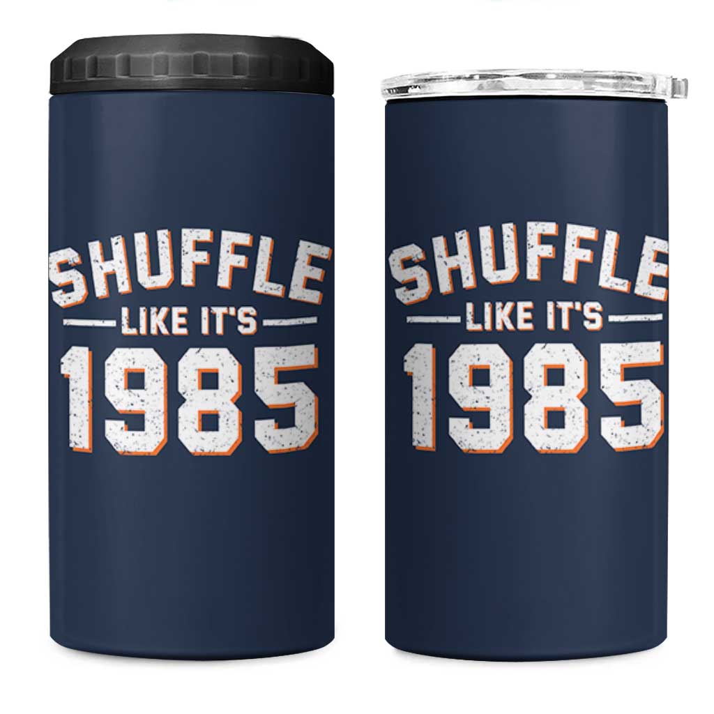 Shuffle Like It’s 1985 4 in 1 Can Cooler Tumbler Retro Championship Celebrated - Wonder Print Shop