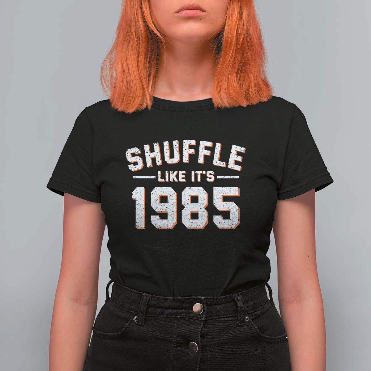 Shuffle Like It’s 1985 T Shirt For Women Retro Championship Celebrated - Wonder Print Shop