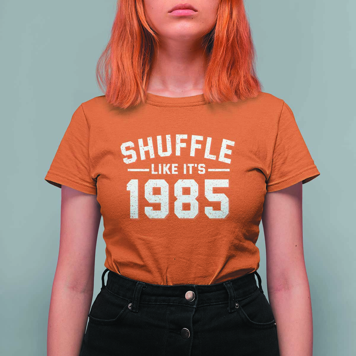 Shuffle Like It’s 1985 T Shirt For Women Retro Championship Celebrated - Wonder Print Shop
