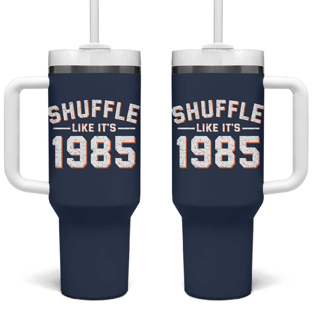 Shuffle Like It’s 1985 Tumbler With Handle Retro Championship Celebrated - Wonder Print Shop