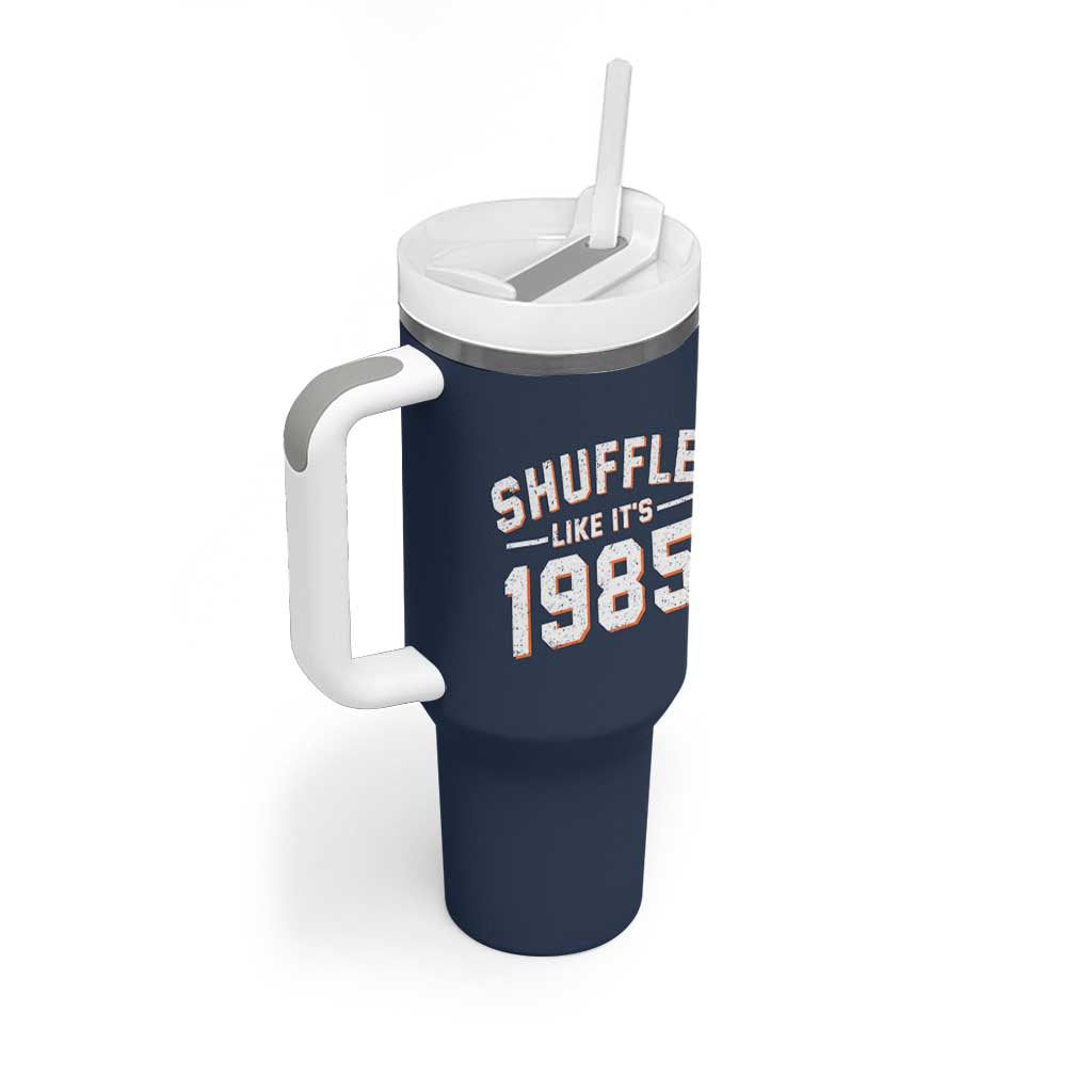 Shuffle Like It’s 1985 Tumbler With Handle Retro Championship Celebrated - Wonder Print Shop