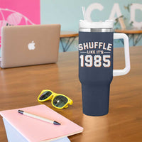Shuffle Like It’s 1985 Tumbler With Handle Retro Championship Celebrated - Wonder Print Shop