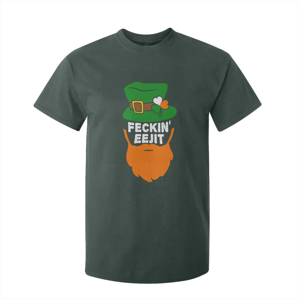 Funny St Patricks Day T Shirt For Kid Feckin Eejit Irish Slang Idiot Patty's Day