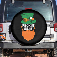 Funny St Patricks Day Spare Tire Cover Feckin Eejit Irish Slang Idiot Patty's Day