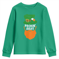Funny St Patricks Day Youth Sweatshirt Feckin Eejit Irish Slang Idiot Patty's Day