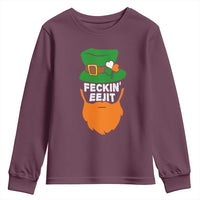 Funny St Patricks Day Youth Sweatshirt Feckin Eejit Irish Slang Idiot Patty's Day