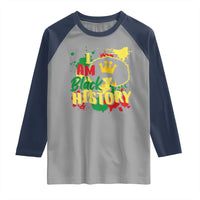 I Am Black History Raglan Shirt Afro Queen African American Pride