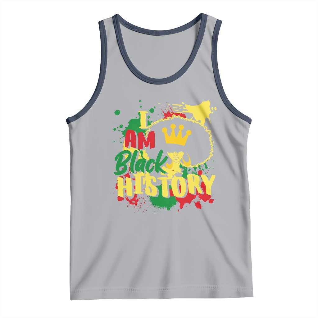 I Am Black History Tank Top Afro Queen African American Pride