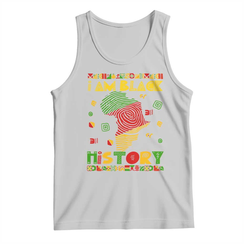 I Am Black History Tank Top African American Pride Kente