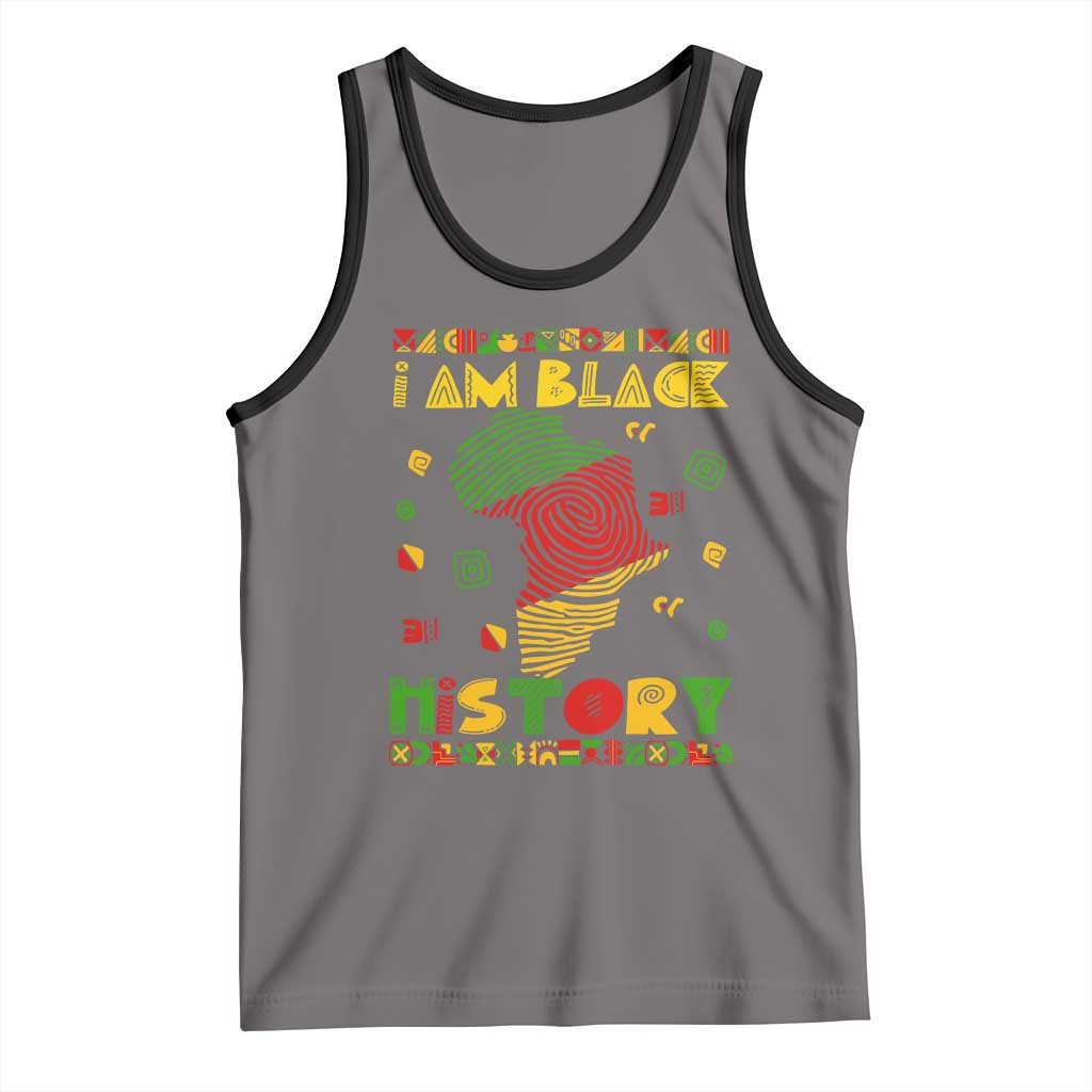 I Am Black History Tank Top African American Pride Kente