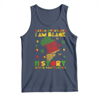 I Am Black History Tank Top African American Pride Kente