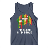 Black Girls Tank Top I'm Black And I'm Proud Woman Lips Dripping