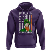 Funny Biden St Patricks Day Hoodie Merry 4th of Saint Patrick Uh Uh Leprechaun American Flag