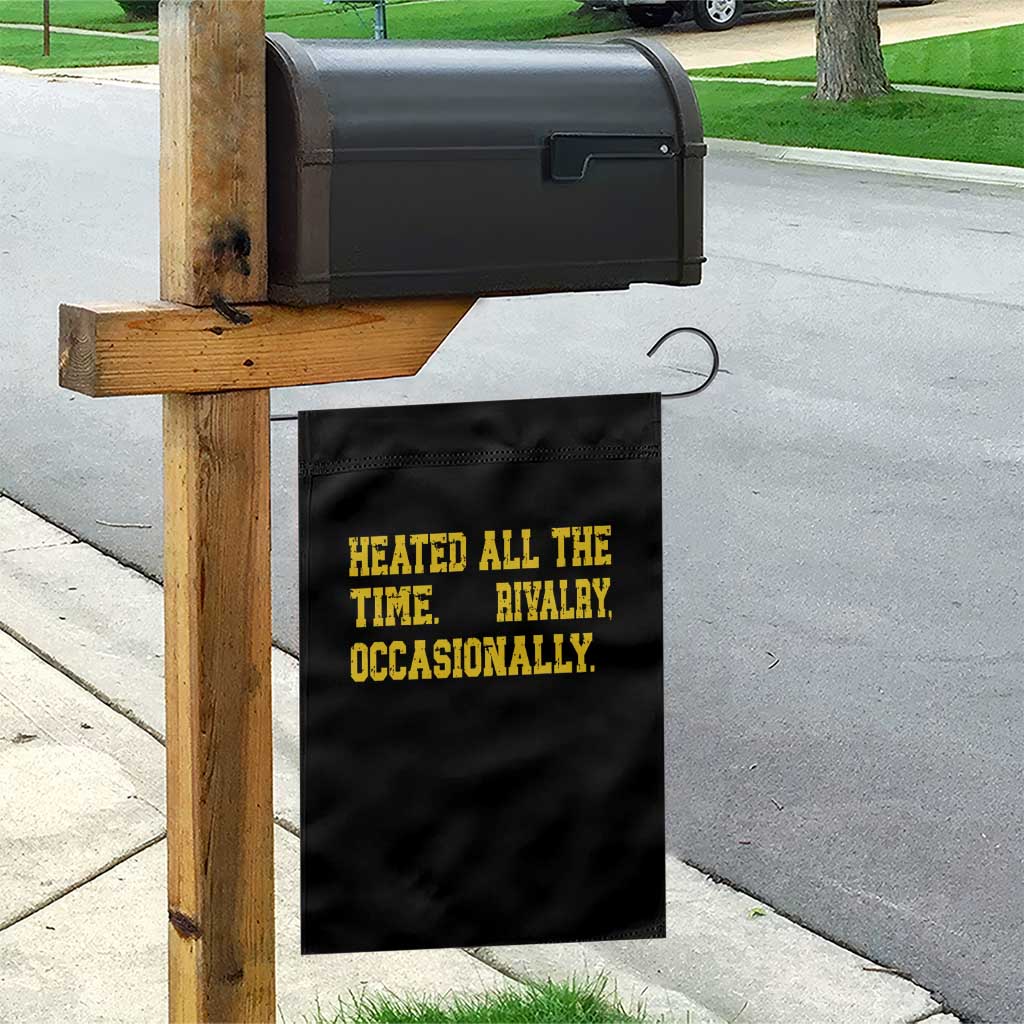 Heated All The Time Rivalry Occasionally Garden Flag Viral Hockey Romance for Passionate Fans