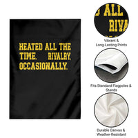 Heated All The Time Rivalry Occasionally Garden Flag Viral Hockey Romance for Passionate Fans