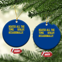 Heated All The Time Rivalry Occasionally Ceramic Ornament Viral Hockey Romance for Passionate Fans