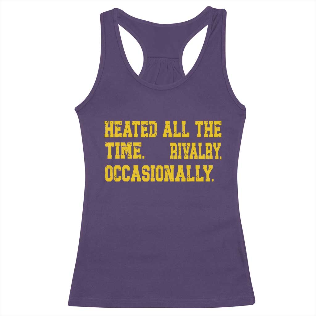 Heated All The Time Rivalry Occasionally Racerback Tank Top Viral Hockey Romance for Passionate Fans