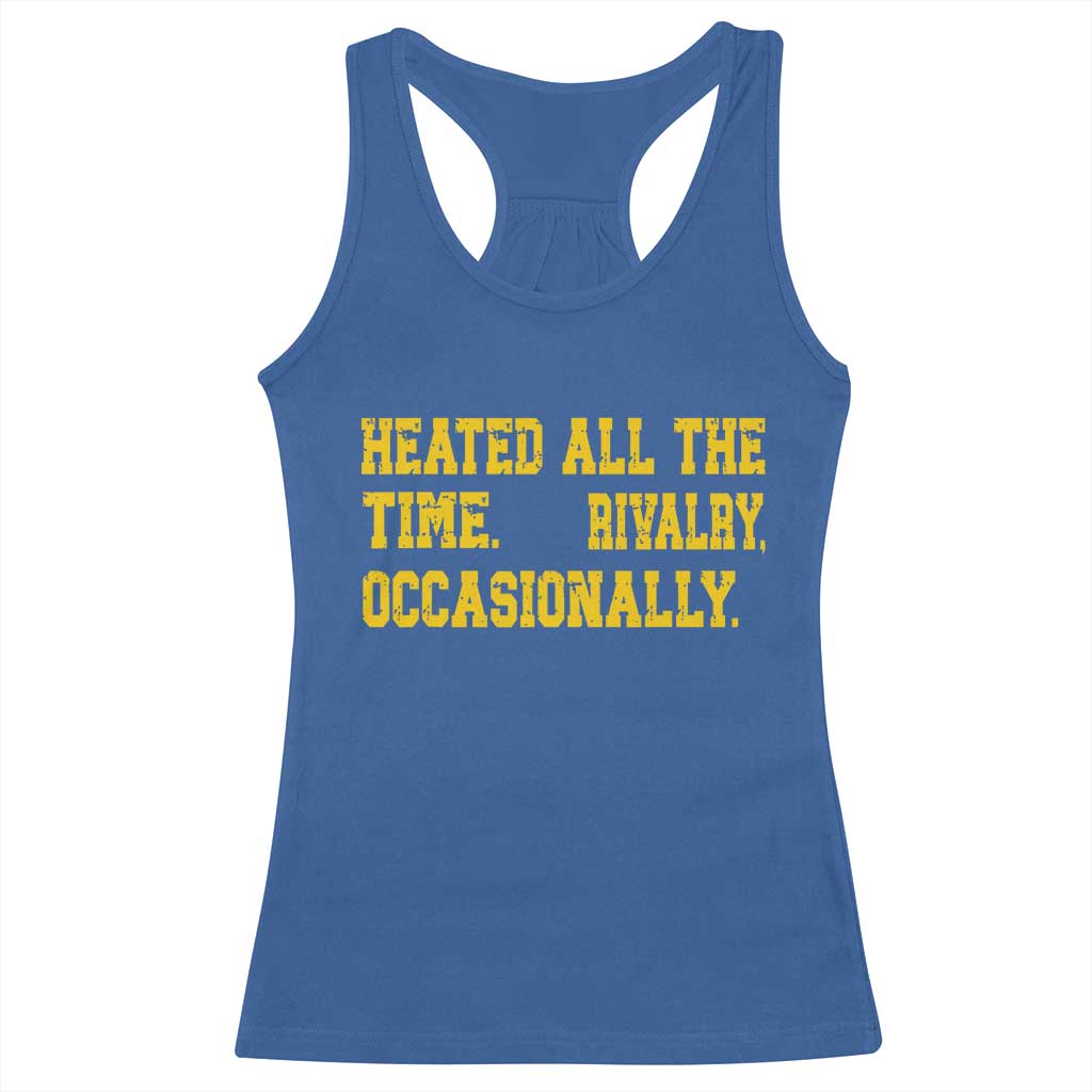 Heated All The Time Rivalry Occasionally Racerback Tank Top Viral Hockey Romance for Passionate Fans