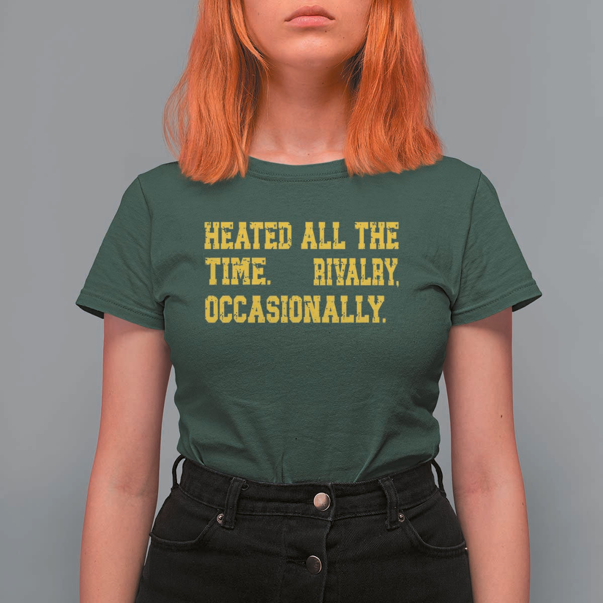 Heated All The Time Rivalry Occasionally T Shirt For Women Viral Hockey Romance for Passionate Fans