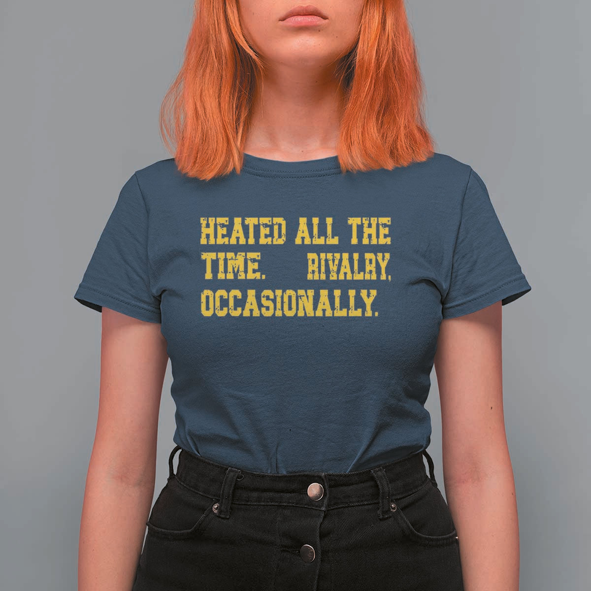 Heated All The Time Rivalry Occasionally T Shirt For Women Viral Hockey Romance for Passionate Fans