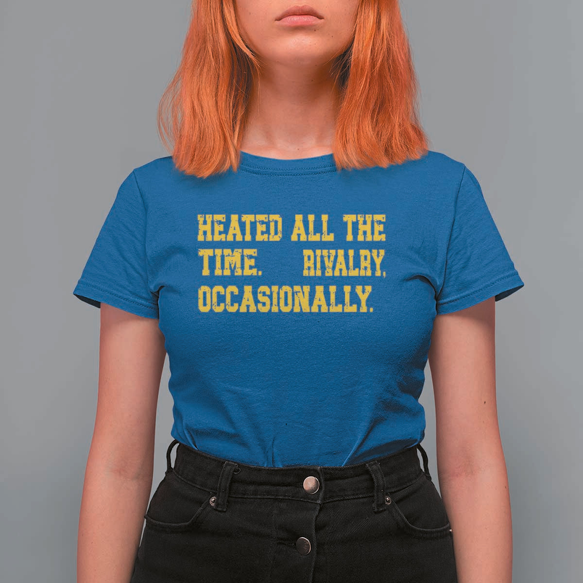 Heated All The Time Rivalry Occasionally T Shirt For Women Viral Hockey Romance for Passionate Fans