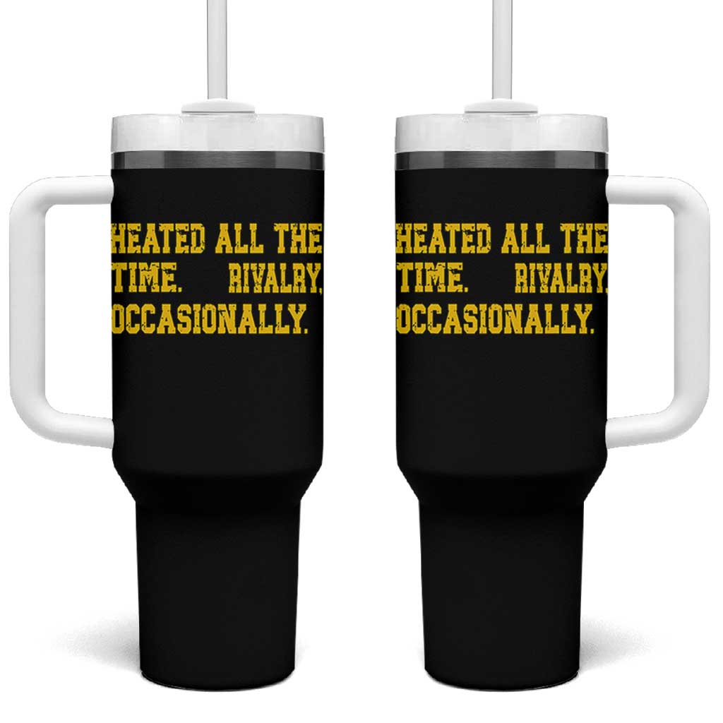 Heated All The Time Rivalry Occasionally Tumbler With Handle Viral Hockey Romance for Passionate Fans
